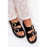 Boto Women's Platform Sandals With Golden Buckles Black Verena | ePonuda.com
