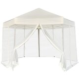  Šotor pop-up šestkoten s 6 stranicami kremno bel 3,6x3,1 m Cene