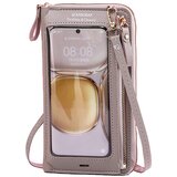 INF pu usnjena torba za telefon z zaslonom na dotik denarnica čez ramo grey, (21664055) Cene