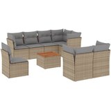  9-dijelni set vrtnih sofa s jastucima bež od poliratana | shoptok.hr