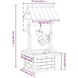  Bunar želja s crpkom 57 x 50 x 112 cm od masivne jelovine | Eponuda.com