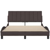  Posteljni okvir brez vzmetnice temno rjav 140x200 cm tkanina, (21670847) | Shoptok.si