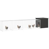  Kavez za kokoši antracit 500x91x100 cm pocinčani čelik | shoptok.hr
