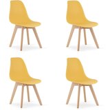  KITO stolica senf / prirodne noge x 4 | shoptok.hr