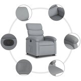  Električni naslonjač na podizanje svjetlosivi od tkanine | Eponuda.com
