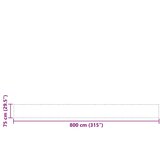 Balkonska pregrada narančasta 75x800 cm 100% poliester Oxford | shoptok.hr