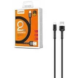 LIGHTNING APPLE USB CABLE 2M BLACK