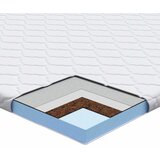  Kokosni nadmadrac Bijelo 100 x 200 cm Žakar tkanina | shoptok.hr