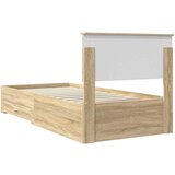  Okvir za krevet s uzglavljem Sonoma hrast 100 x 200 cm | shoptok.hr