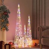 vidaXL Set akrilnih ukrasnih LED stožaca višebojni 60/90/120 cm Cijene