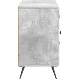  Strani šal Betonsko siva 89 x 34,5 x 60 cm Inženirski les, (5000217794) | Shoptok.si