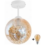 Brilagi LED Plafonski luster R GLASS 1xE27/60W/230V prečnik 17 cm bela/zadimljeno bež Cene