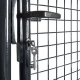  Mrežasta vrtna vrata pocinkano jeklo 85,5x100 cm siva, (20772251) | Shoptok.si