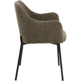 House Nordic Rjav oblazinjen jedilni stol z nasloni za roke Melilla – | Shoptok.si