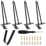 AKOLAFE Set 4 Kovinskih Nog za Pohištvo – 25 cm | Shoptok.si