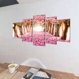  Zidne Slike na Platnu s Printom Trešnjinog Cvijeta 100 x 50 cm | shoptok.hr