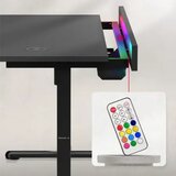 Huzaro Hero 8.7 Crni RGB Električni podesivi sto 140x70cm Slike