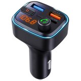 X Wave BT 20 FM transmiter za kola,Bluetooth,LED,USB,3D Surround,USB-TypeC PD30W+QC3.0 brzo punjenje u
