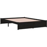  Za krevet od masivnog drva crni 140 x 190 cm | shoptok.hr