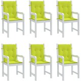 vidaXL Blazine za vrtne stole 6 kosov svetlo zelene 100x50x3 cm | Shoptok.si