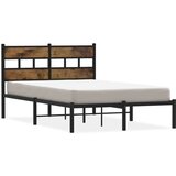 vidaXL Metalni okvir kreveta bez madraca boja hrasta 120x200 cm | shoptok.hr