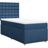  Krevet s oprugama i madracem plavi 90 x 200 cm od tkanine | shoptok.hr