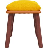  Tabure boja senfa 45x29,5x35 cm od tkanine i umjetne kože | shoptok.hr