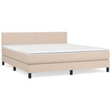  The Living Store Box spring postelja z vzmetnico kapučino 180x200cm umetno usnje - Box Spring Postelja, (21496761) | Shoptok.si
