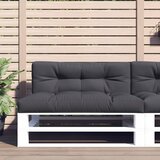  Jastuk za palete antracit 120 x 40 x 12 cm od tkanine | shoptok.hr