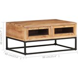  Stolić za kavu 90 x 60 x 40 cm cm od masivnog bagremovog drva | Eponuda.ba