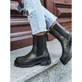 DStreet Botki damskie FROSTFALL zielone | shoptok.hr