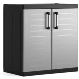 Keter orodna omara s krilnimi vrati, PVC, 2 polici, 25 kg/polico, 93 x 89 x 54 cm, 252267 | Shoptok.si