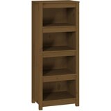Maison Chic Knjižna omara - Knjižni regal medeno rjava 50x35x125,5 cm trdna borovina, (21725449) | Shoptok.si