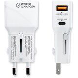  Polnilec / adapter USB-A / USB-C, mednarodni, 20 W | Shoptok.si