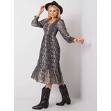Och Bella Dress-TW-SK-BI-8202.49-dark gray | shoptok.hr