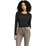 Majice z dolgimi rokavi BASIC T-SHIRT TF6245 JS003 Črna