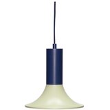 Hübsch Svetlo zelena/temno modra kovinska zatemnitvena viseča svetilka ø 25 cm Luminary – u