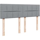  Krevet box spring s madracem svjetlosivi 140x200 cm od tkanine | shoptok.hr