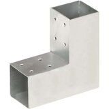 vidaXL Spojniki za stebre 4 kosi L oblike pocinkana kovina 71x71 mm | Shoptok.si