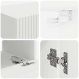  Set omare za televizijo na steni 4 pcs Bela Konstruiran les, (5000132694) | Shoptok.si