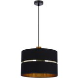 Candellux Lighting Črna viseča svetilka s tekstilnim senčnikom ø 30 cm Assam – | Shoptok.si