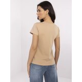 BASIC Feel Good T-shirt-RV-TS-4623.83-camel | Shoptok.si