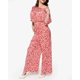 Resti Red women's pleated set with black flowers - Clothing | Shoptok.si