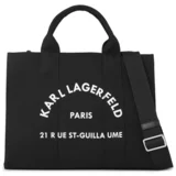 Karl Lagerfeld Shopper torba crna / bijela