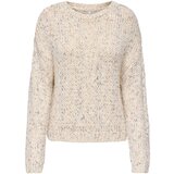 Only Puloverji Onlwinter Ls Sequins O-Neck Knt 15358405 Bela Cene