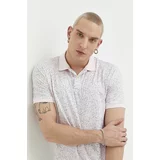 Abercrombie & Fitch Polo majica za muškarce, boja: ružičasta, s uzorkom