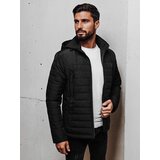 DStreet Kurtka męska pikowana z kapturem czarna | Shoptok.si