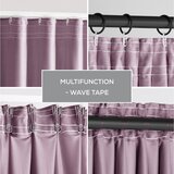 Restilo Svetlo rožnata žametna zavesa za delno zatemnitev 140x270 cm Pleat – | Shoptok.si