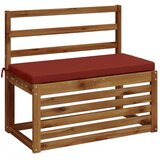  Jastučići za klupe - 2 dijela SOEST 2 kom. 100% poliester - Crvena 80 x 40 x 5 cm Melange | shoptok.hr