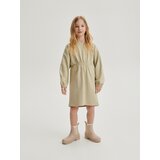 Reserved - Pamučna haljina - svjetlomaslinasto | shoptok.hr
